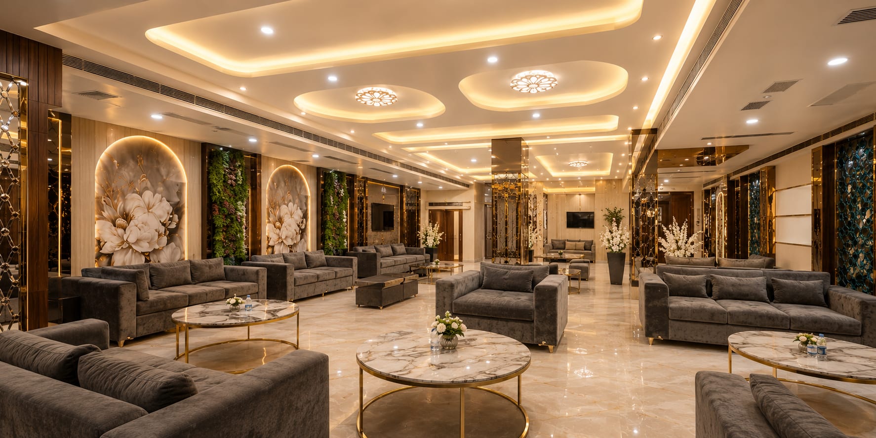Comfortable premium guest interiors